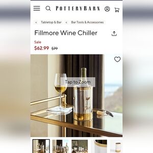 Pottery Barn Fillmore Wine Chiller. New.